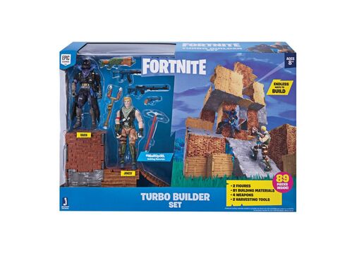 Figuras Jonesy & Raven Turbo Builder Fortnite Escenario de Juego - PVC - 10 cm