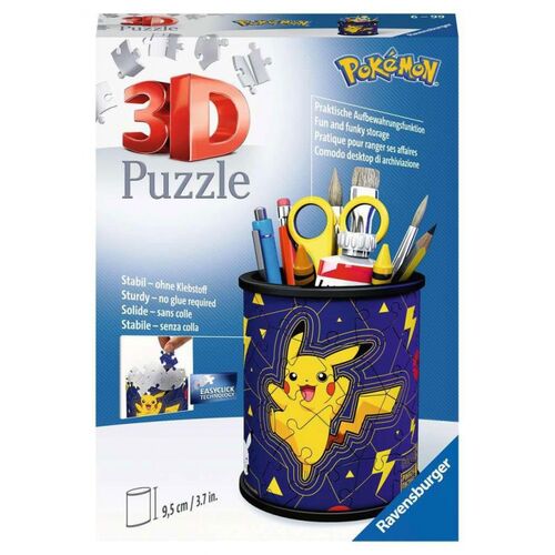 Puzzle Portalápices 3D Pikachu Pokemon