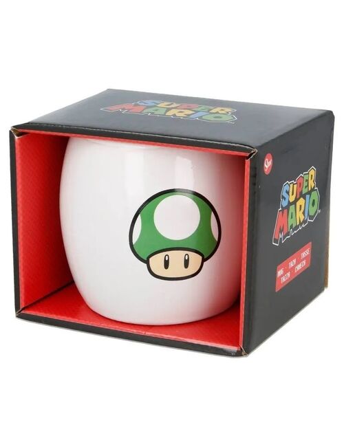 Taza Ceramica Globe 380 Ml En Caja Regalo Super Mario Young Adult