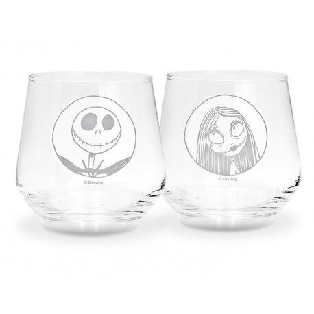 Set de 2 Vasos Jack y Sally - Pesadilla Antes de Navidad