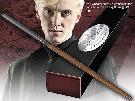 Replica Varita Mágica Deluxe Harry Potter Draco Malfoy edición carácter - Resina - 45x8x4,5cm