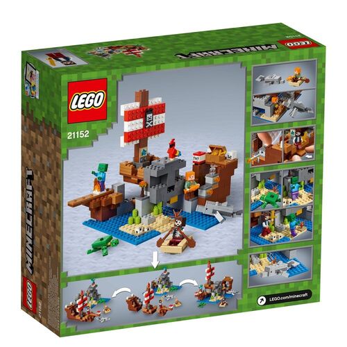 Kit de Construcción LEGO Minecraft La Aventura del Barco Pirata - 376 Piezas