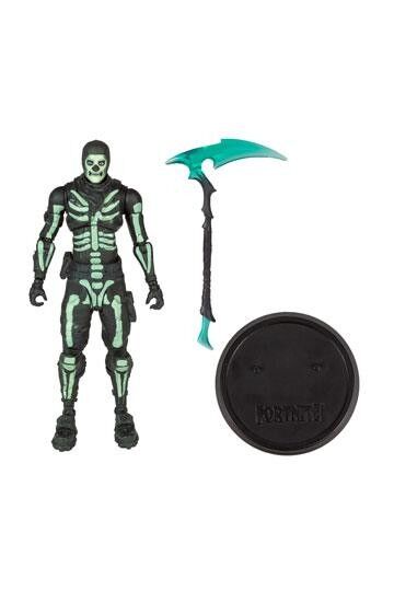 Figura Green Glow Skull Trooper (GlowInTheDark) Walgreens Exclusive Fortnite  - PVC - 18 Cm