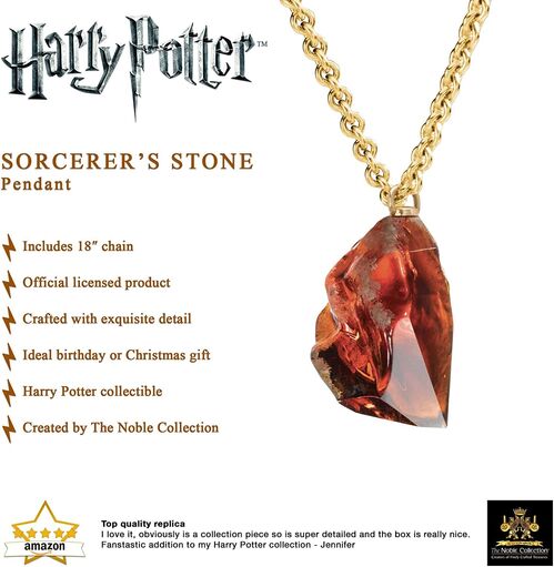 Colgante con Collar la Piedra de los Sabios - Harry Potter