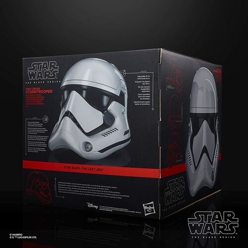 Replica Casco Stormtrooper First Order - PVC Electrónico - Hasbro Black Series