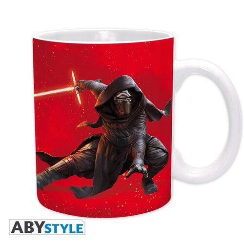 Pack Taza 320 ml Llavero Stickers Kylo Ren Star Wars