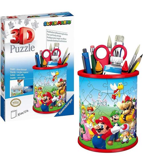 Puzzle Portalápices 3D Super Mario