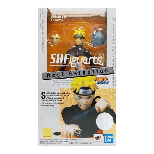 NARUTO UZUMAKI BEST SELECTION FIGURA 14 CM NARUTO SHIPPUDEN SH FIGUARTS RE-ISSUE