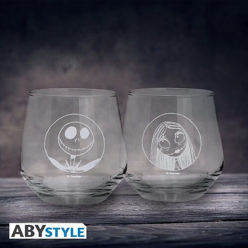 Set de 2 Vasos Jack y Sally - Pesadilla Antes de Navidad