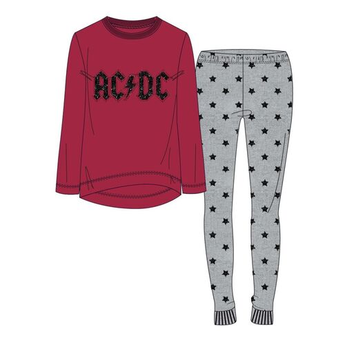 Pijama Largo Interlock Music ACDC