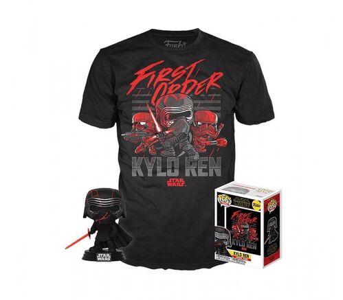 Funko POP! Set de Funko y Camiseta Kylo Ren Supreme Leader 324 - Star Wars