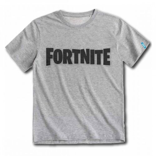 Camiseta Corta Fortnite Gris