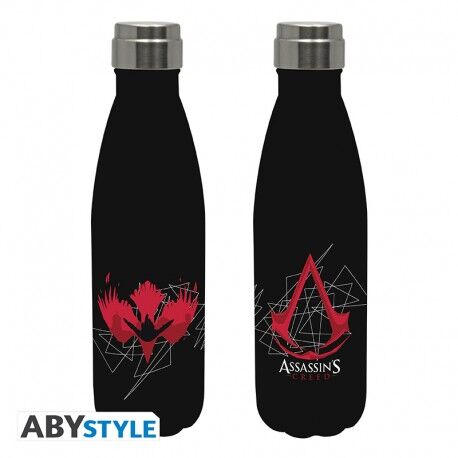 Botella Negra Logo 500 ml Assasins Creed