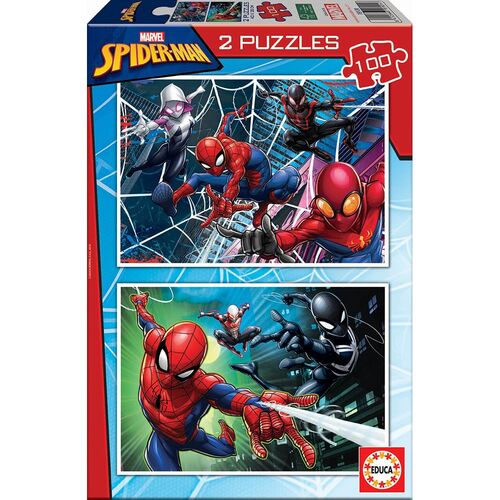 Puzzle 2x100 Spiderman