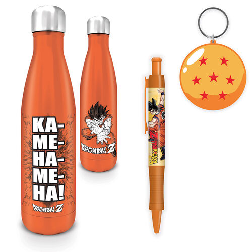 Pack de Papelería Dragon Ball Botella Llavero y Boligrafo