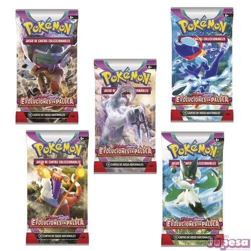 Cartas Pokémon TCG Sobre SV Evoluciones en Paldea