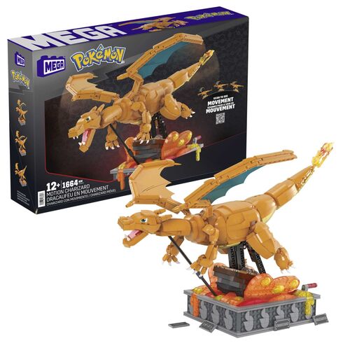 Maqueta Motion Charizard Mega Construx 1664 Piezas Pokemon