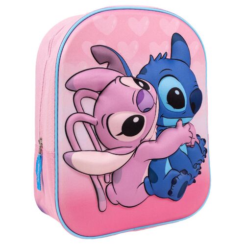 Mochila-Infantil Stitch 3D 31Cm