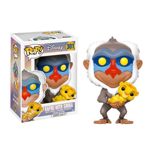 Funko POP! Clsicos Disney Rafiki con Simba 301 - El Rey Leon