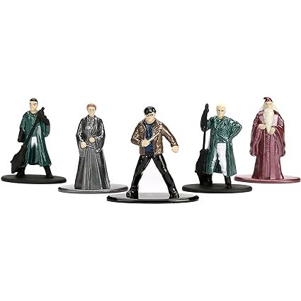 Pack de 5 Figuras Nano Metalfigs Diecast Wave 2 Harry Potter  - Metal - 4 cm