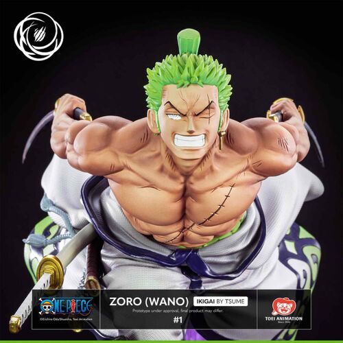 Figura One Piece Zoro Resina by Tsume 28x36x17,5cm