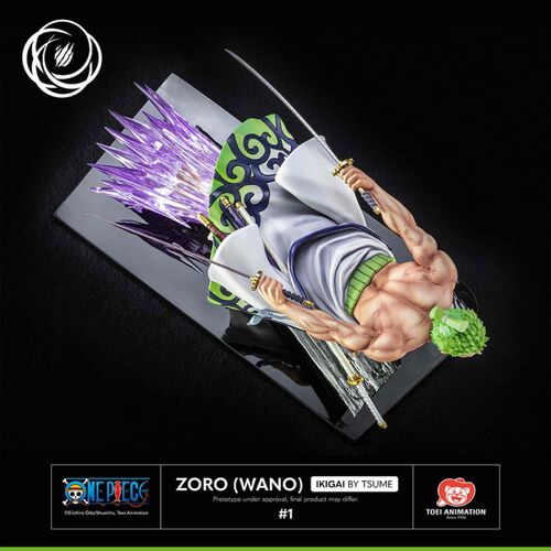 Figura One Piece Zoro Resina by Tsume 28x36x17,5cm