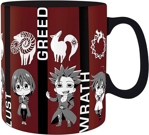 Taza Anime The Seven Deadly Sins Chibi Sins 460ml