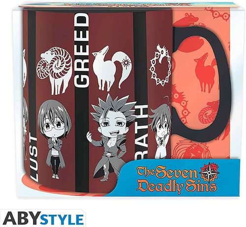 Taza Anime The Seven Deadly Sins Chibi Sins 460ml