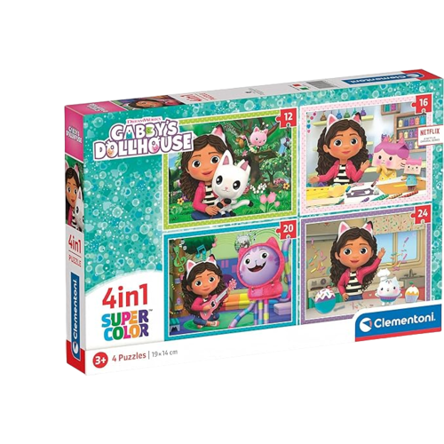 Puzzle Infantil 4IN1 GABBYS DOLLHOUSE