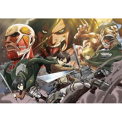 Puzzle 500 HQC ANIME CUBE ATTACK ON TITAN