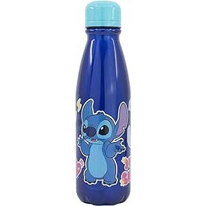 Botella Aluminio Infantil 600 Ml Stitch Palms