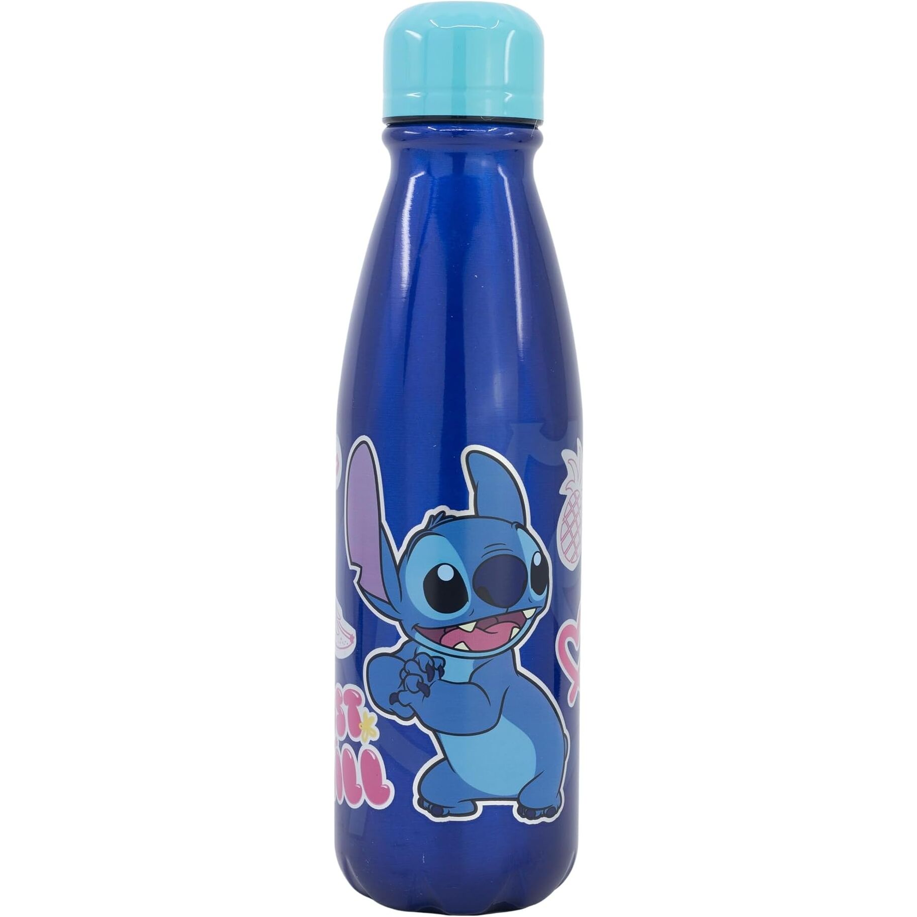 Botella Aluminio Infantil 600 Ml Stitch Palms