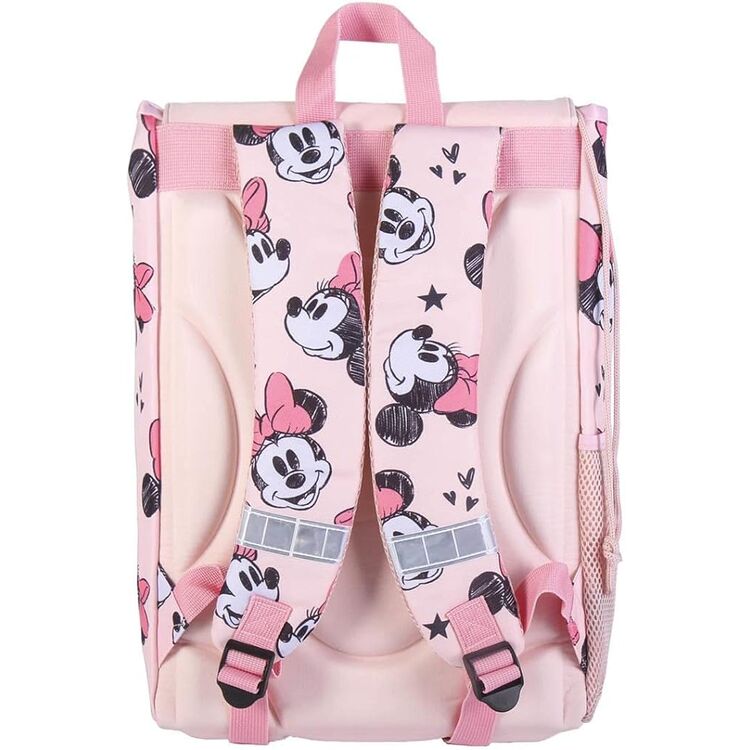 Mochila Escolar Grande Extensible Minnie