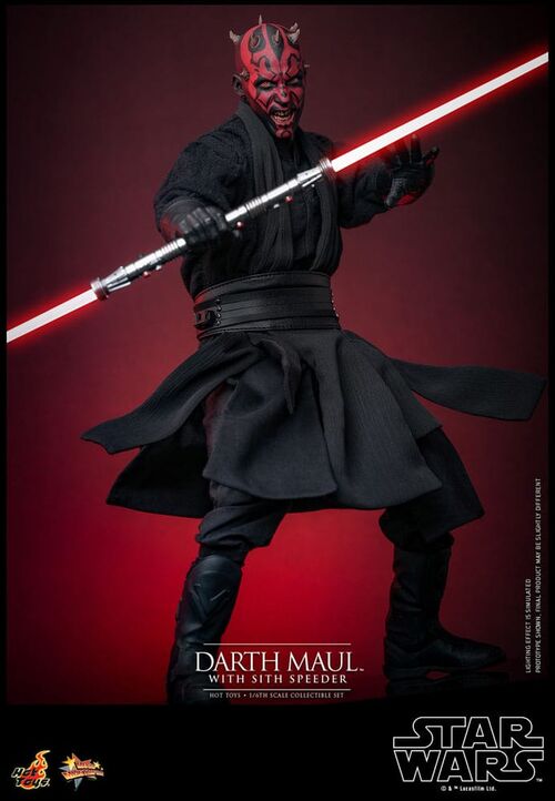 Figura Star Wars Darth Maul with Sith Speeder Hot Toys 29cm