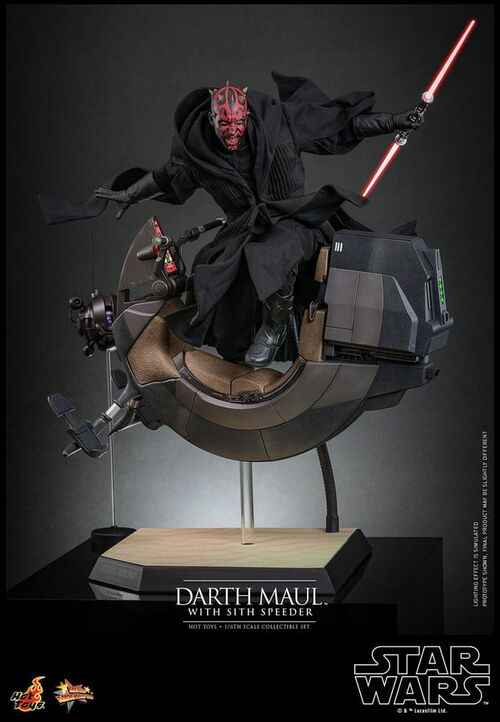 Figura Star Wars Darth Maul with Sith Speeder Hot Toys 29cm