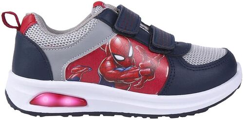 Deportiva Suela Pvc Con Luces Spiderman