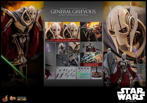 Figura Star Wars General Grievous Hot Toys Masterpiece 42cm