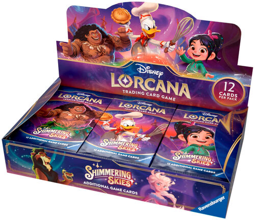 Cartas Disney Lorcana TCG Caja Shimmering Skies Inglés