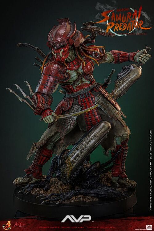 Alien vs. Predator Figura Artist Collection 1/6 Akaoni Samurai Predator 35 cm