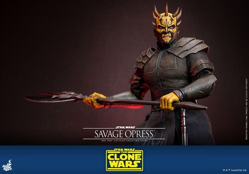 Figura Star Wars Clone Wars Savage Opress Hot Toys 34cm