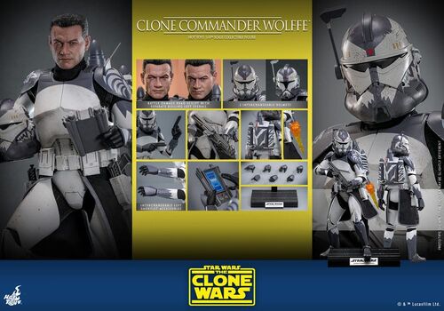 Figura Star Wars Clone Commander Wolffe 30 cm