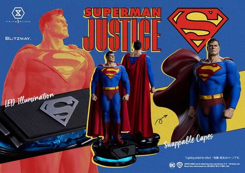 Figura DC Masterline Superman Justice Comics 57 cm