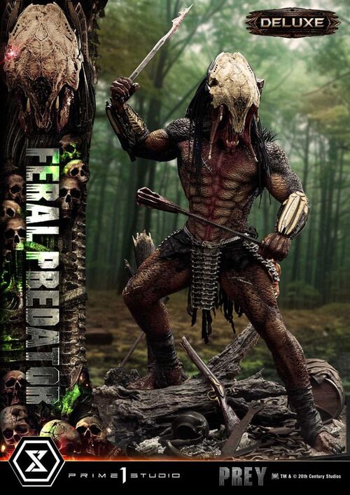 Figura Retro Prey Museum Masterline Feral Predator Deluxe Version 89 cm