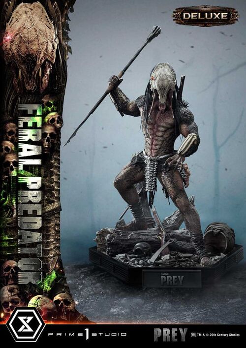 Figura Retro Prey Museum Masterline Feral Predator Deluxe Version 89 cm