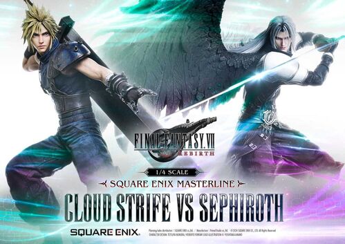 Figura Videojuegos Cloud Strife & Sephiroth 68cm Final Fantasy VII